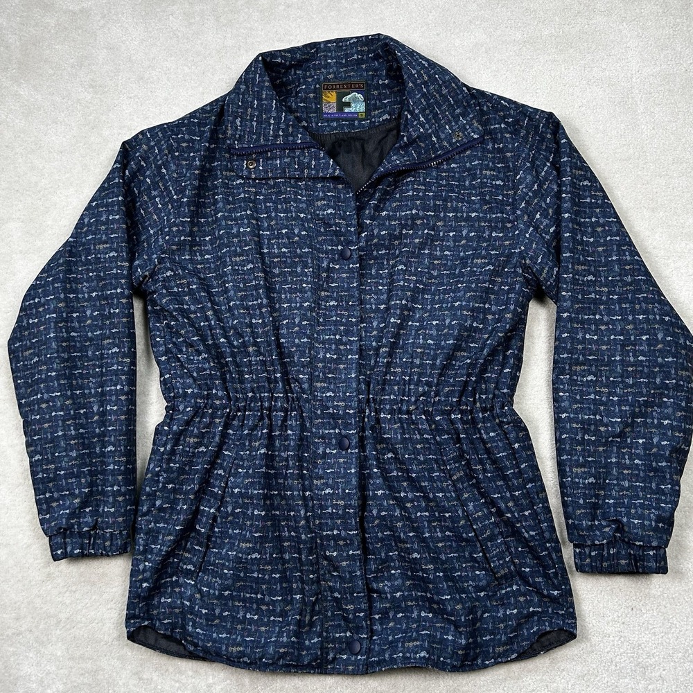 Forresters Outerwear Gore Tex Jacket Women's Small Nylon Rain Full Zip USA Made